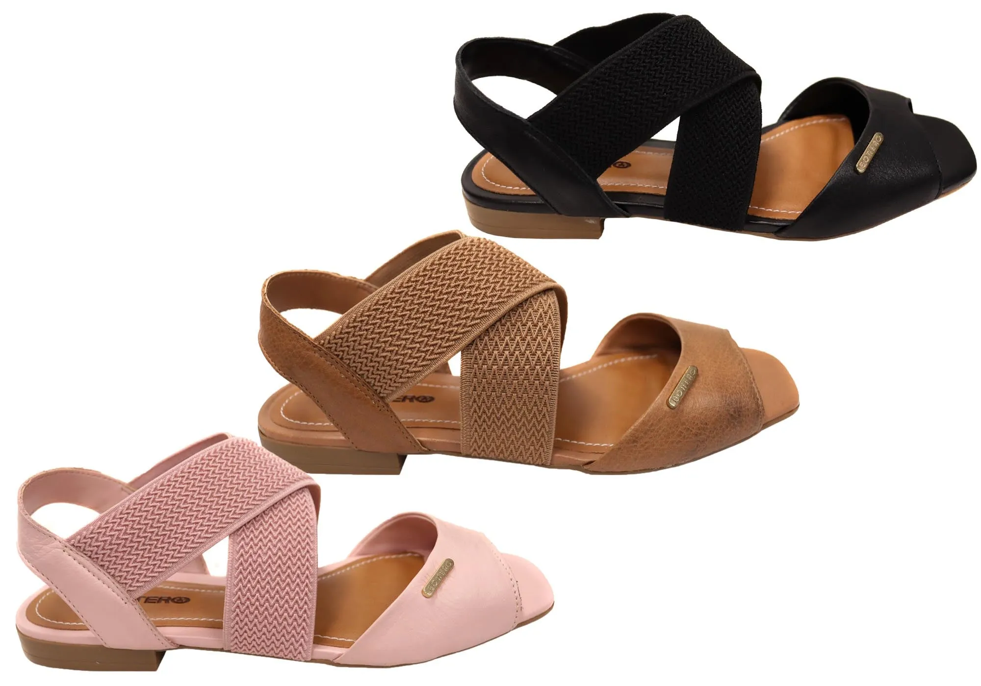 Bottero Eliana Damen Bequeme Ledersandalen Hergestellt In Brasilien Bottero Schuhe