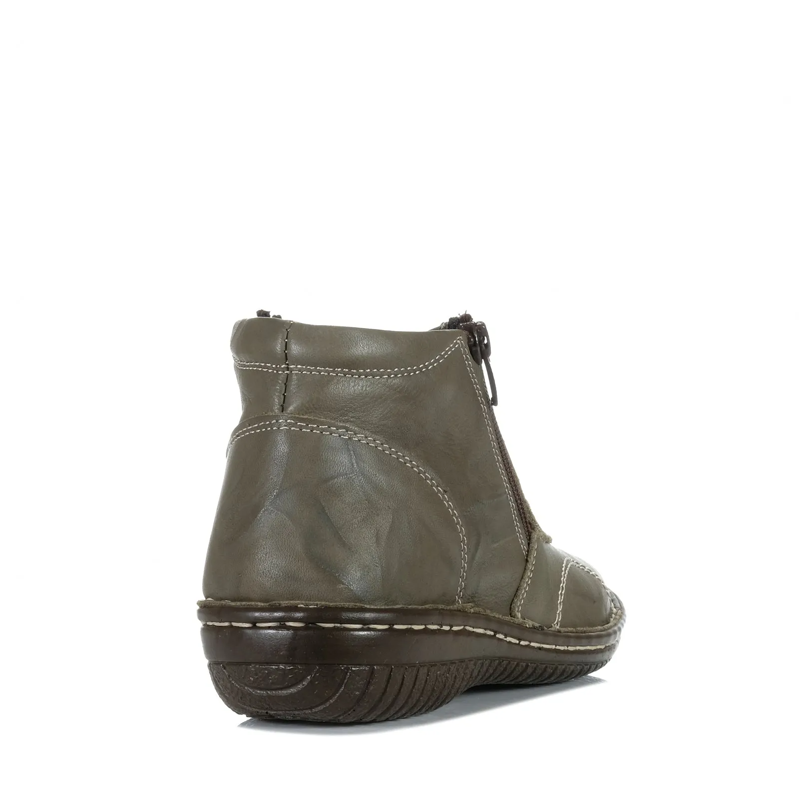Cabello 5250-27 Khaki Knitterige Schuhe_Cabello