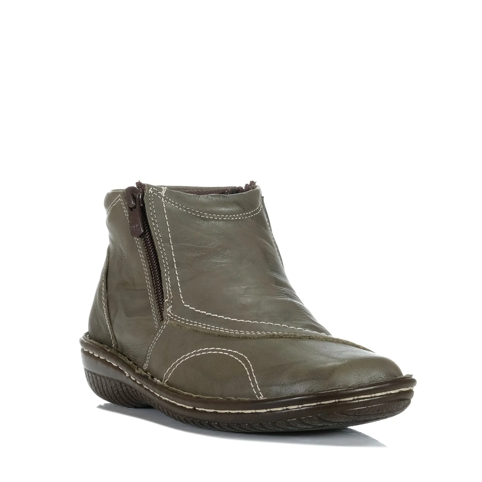 Cabello 5250-27 Khaki Knitterige Schuhe_Cabello