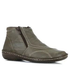 Cabello 5250-27 Khaki Knitterige Schuhe_Cabello