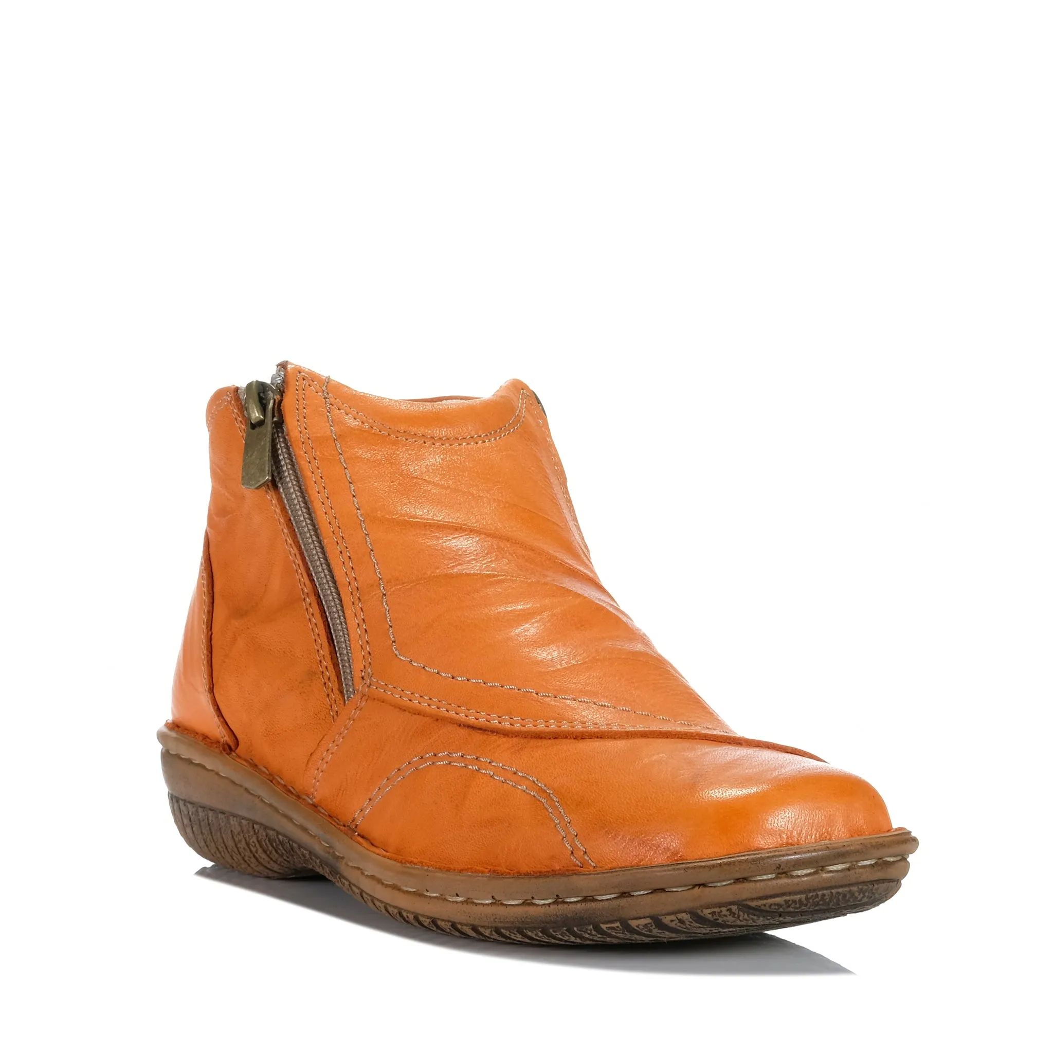 Cabello 5250-27 Orangefarbene Knitter-Schuhe_Cabello