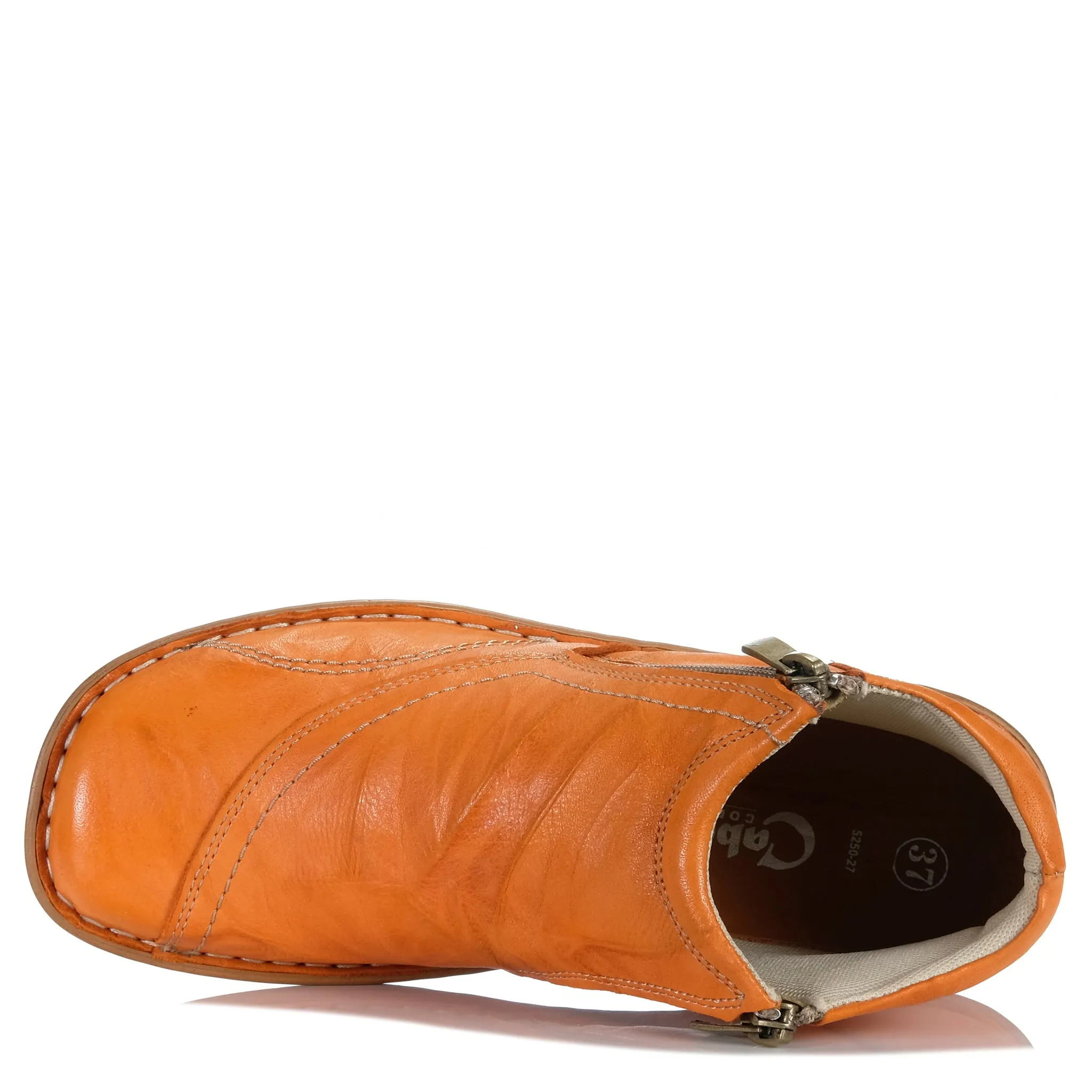 Cabello 5250-27 Orangefarbene Knitter-Schuhe_Cabello