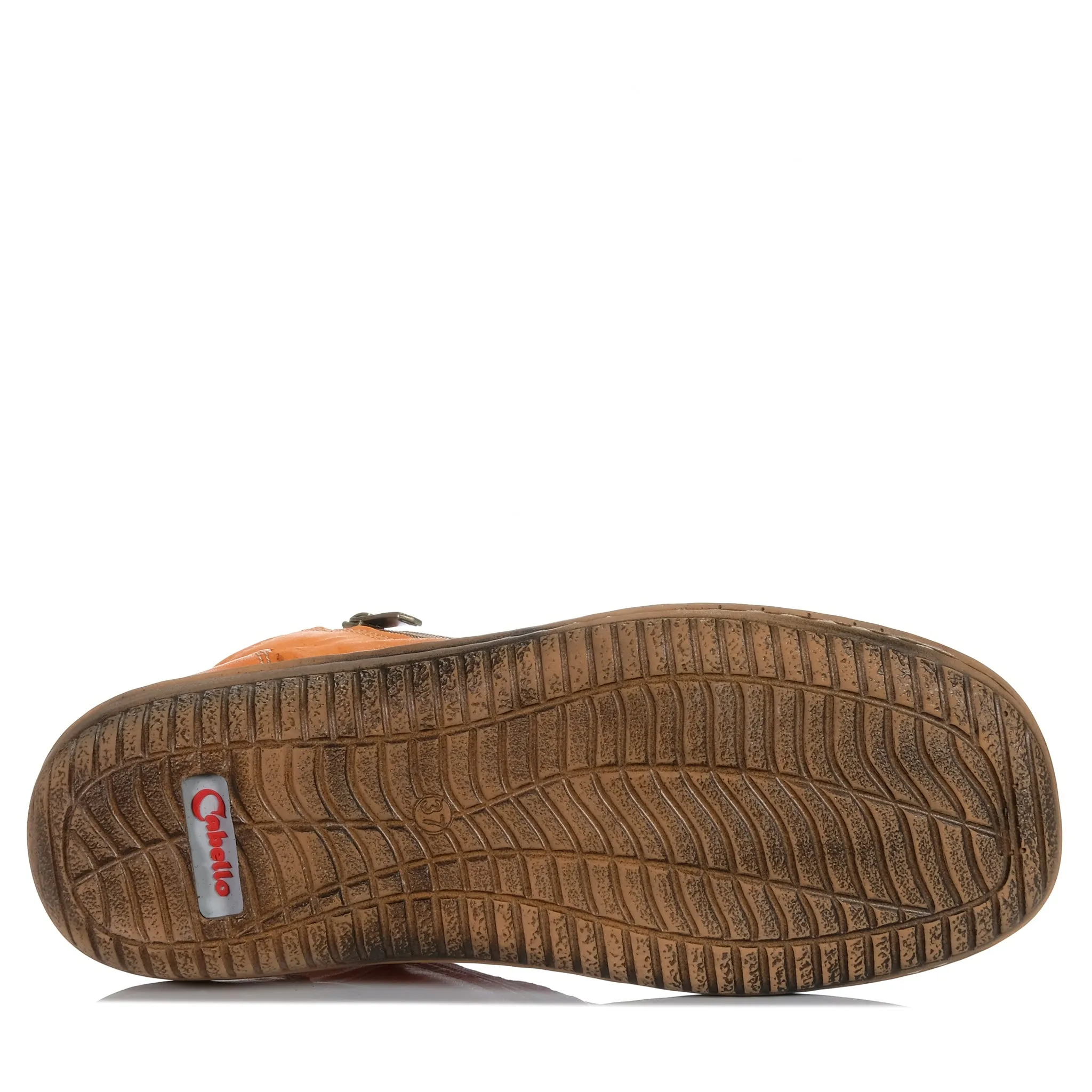 Cabello 5250-27 Orangefarbene Knitter-Schuhe_Cabello