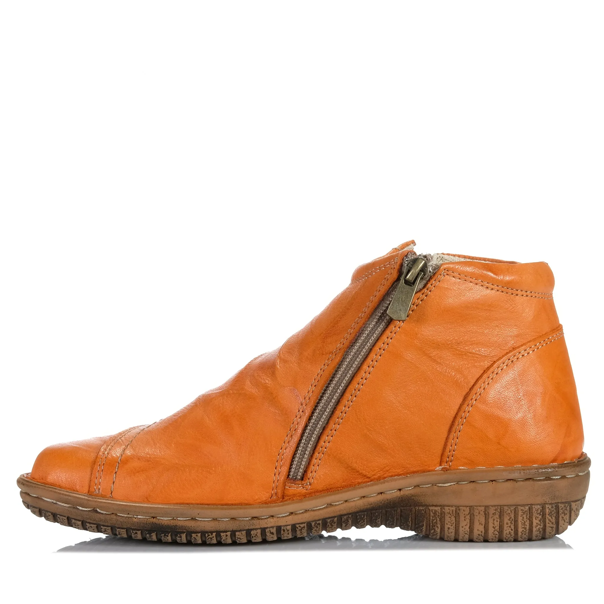 Cabello 5250-27 Orangefarbene Knitter-Schuhe_Cabello