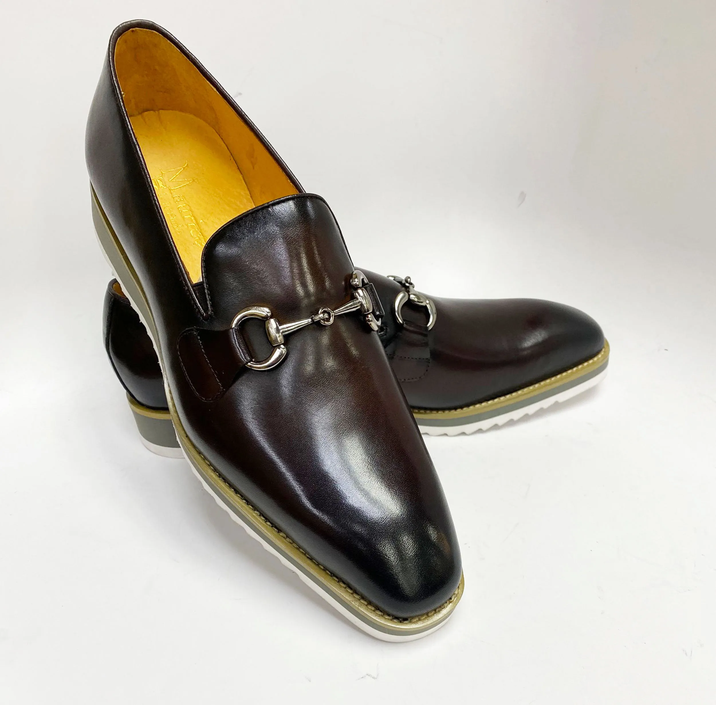 Kalbleder Slip-On Horsebit Loafer Kastanie