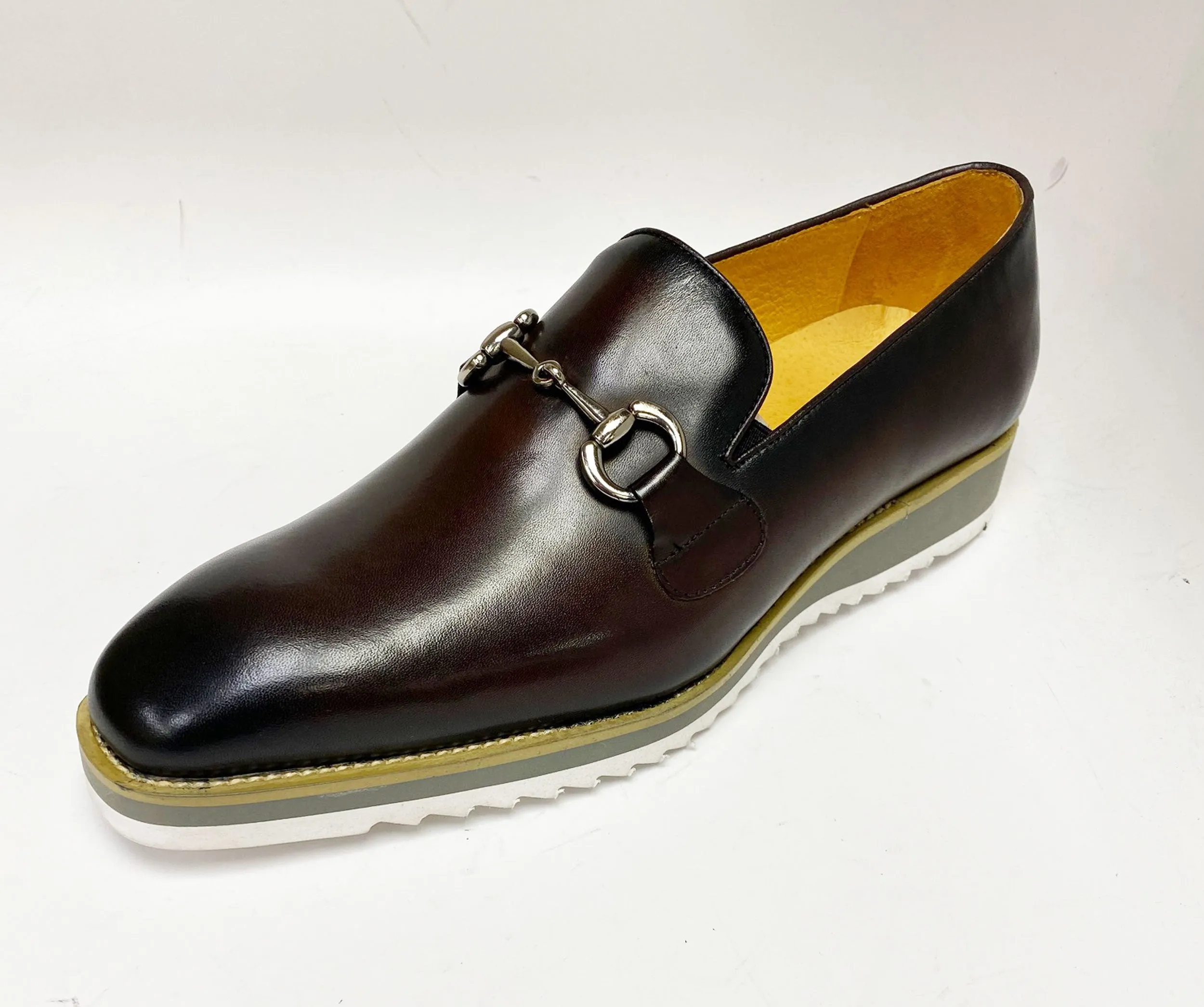 Kalbleder Slip-On Horsebit Loafer Kastanie
