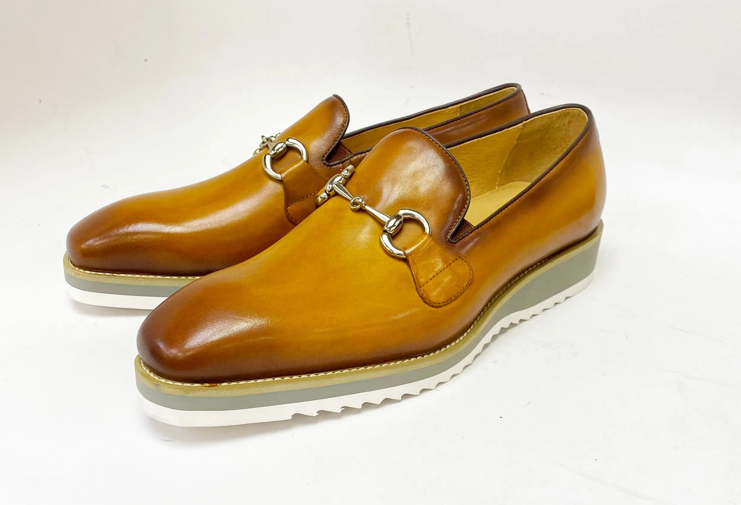 Kalbleder Slip-On Horsebit Loafer Cognac