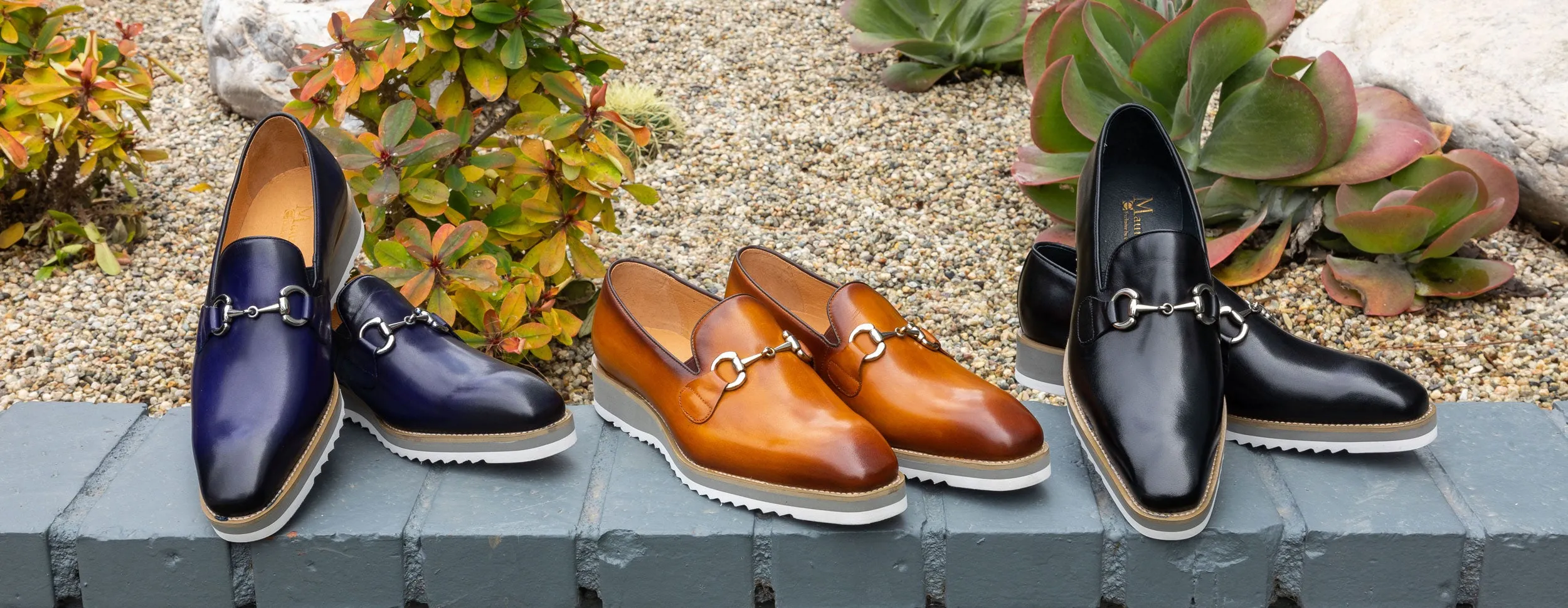 Kalbleder Slip-On Horsebit Loafer Cognac