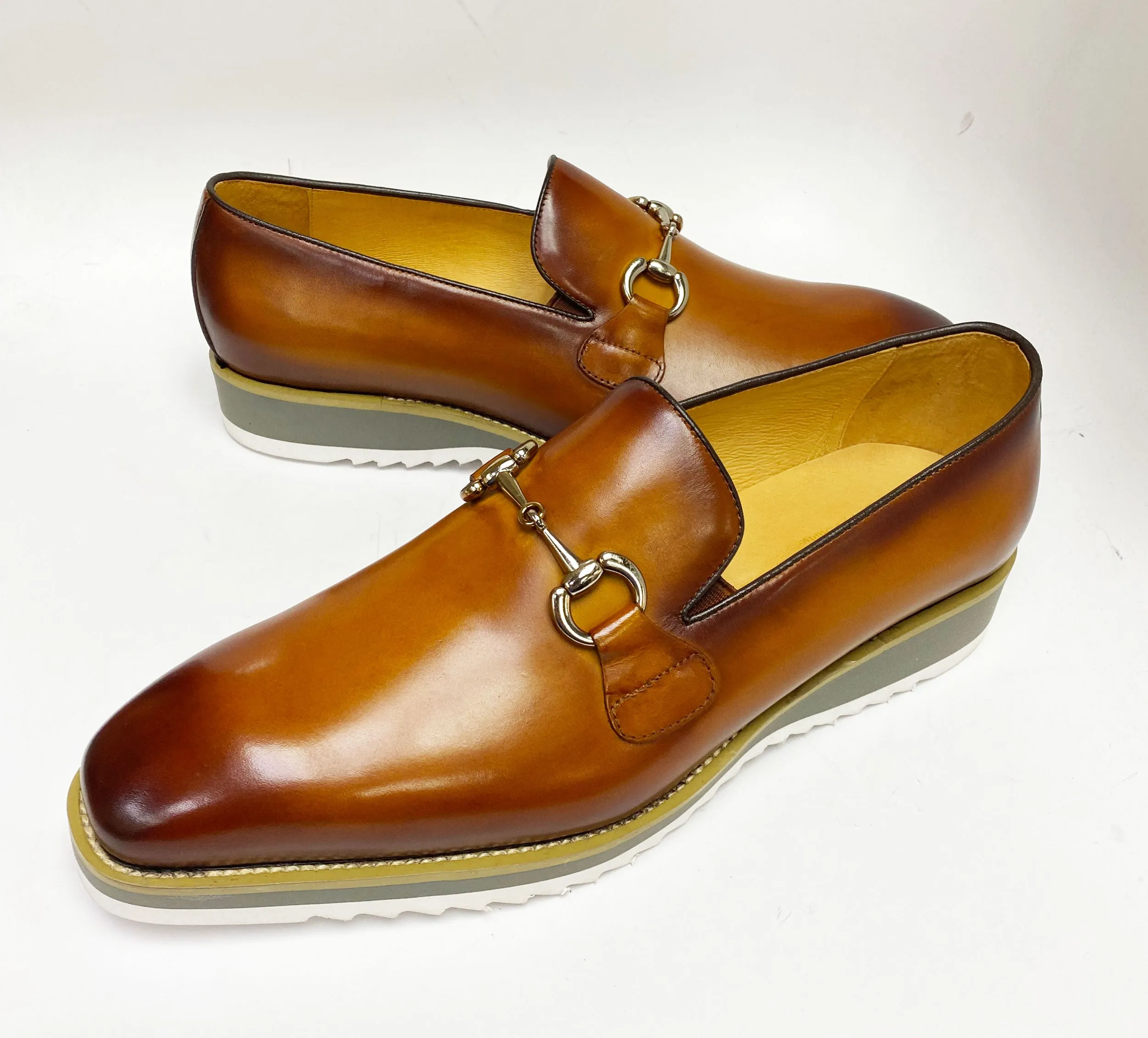 Kalbleder Slip-On Horsebit Loafer Cognac