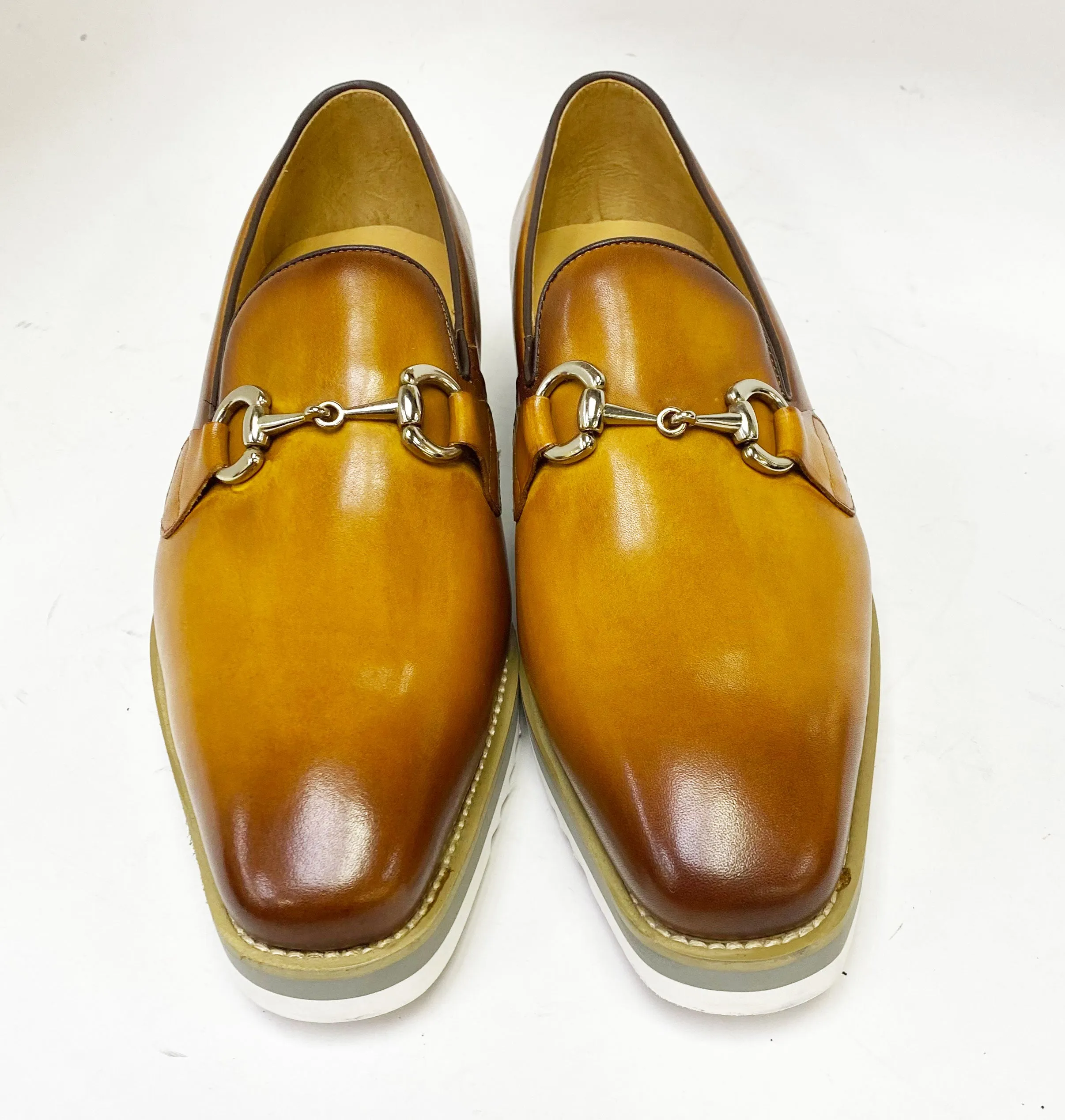 Kalbleder Slip-On Horsebit Loafer Cognac