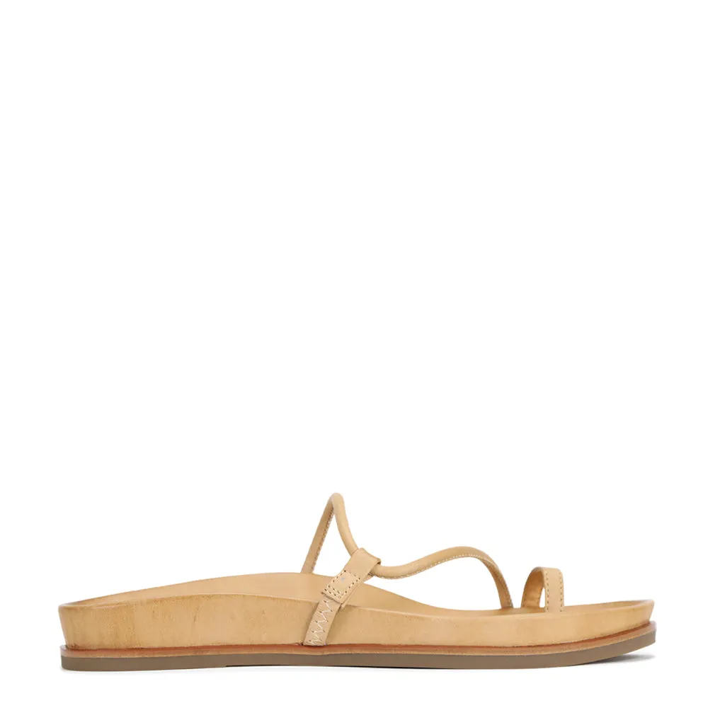KARMINROTE LEDERSANDALEN