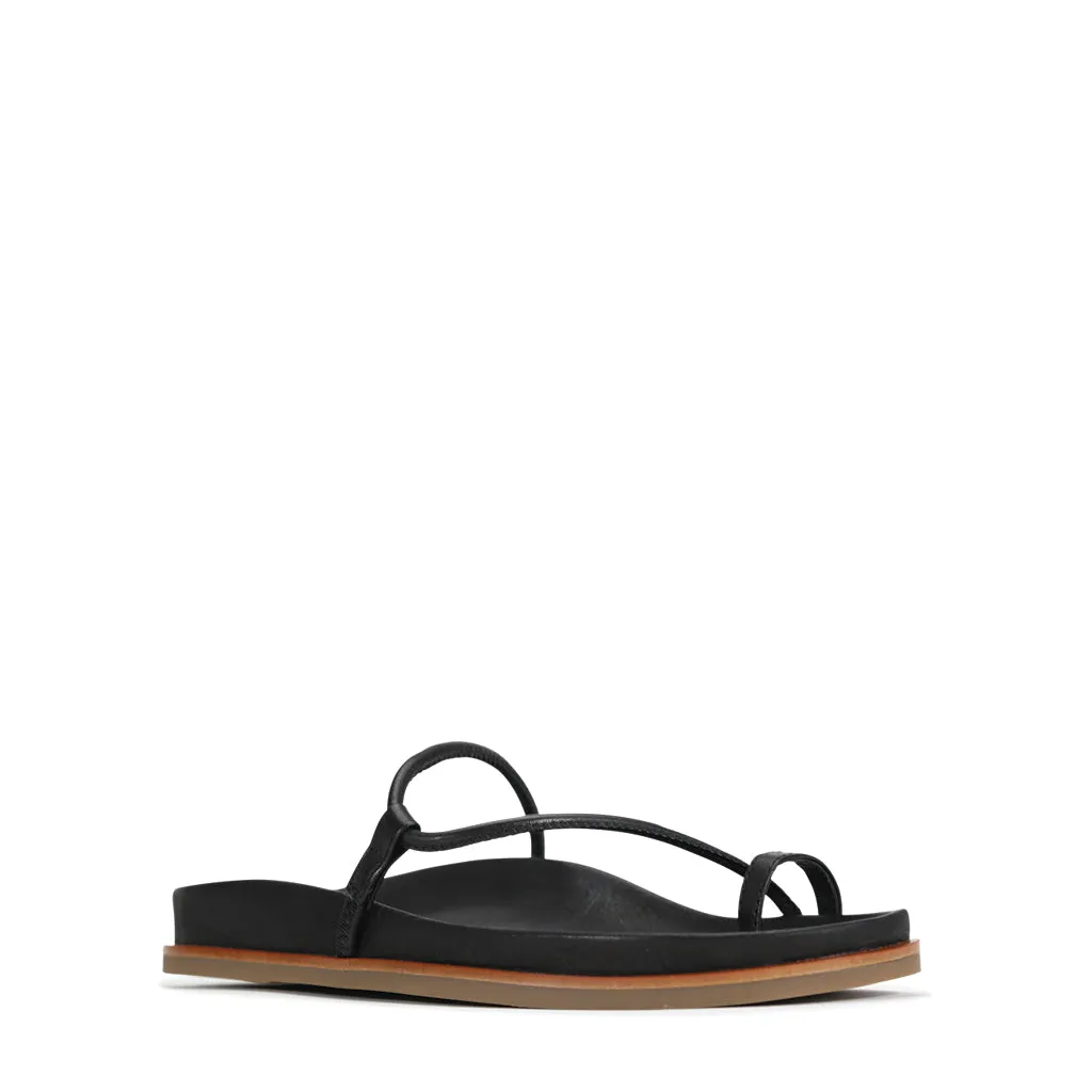 KARMINROTE LEDERSANDALEN