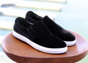 Carrucci von Maurice Velvet Slip-On Sneaker Schwarz