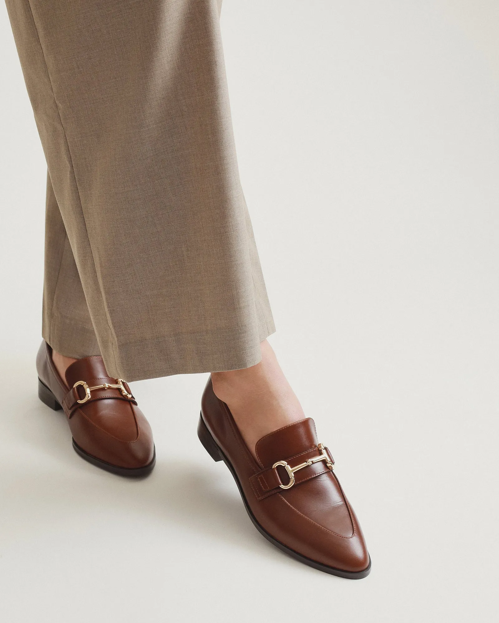 CECILIA LOAFERS DUNKELBRAUNES LEDER