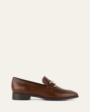 CECILIA LOAFERS DUNKELBRAUNES LEDER