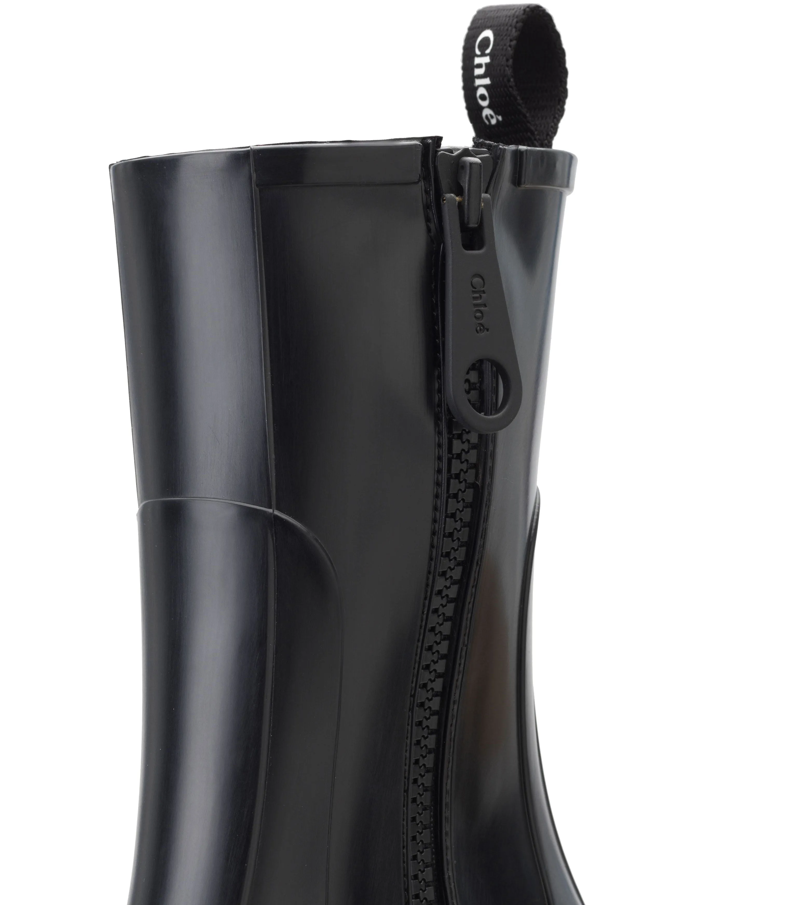 Chloé Schuhe Betty Gummistiefel, Schwarz