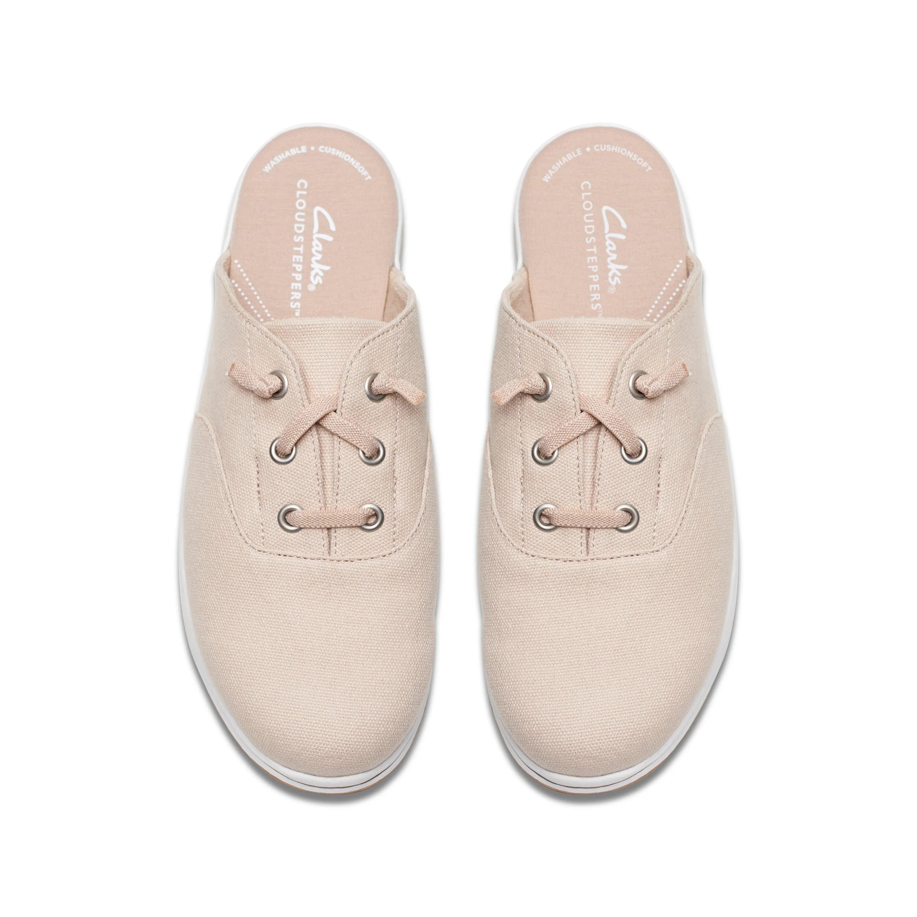 Clarks Breeze Clara in Beigem Textil