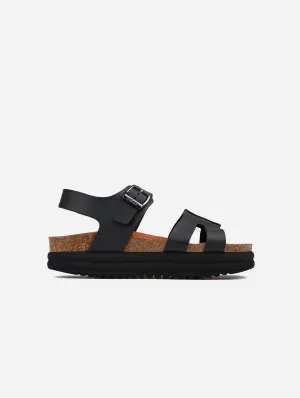 Clove II Damen Vegane Plateausandalen | Schwarz