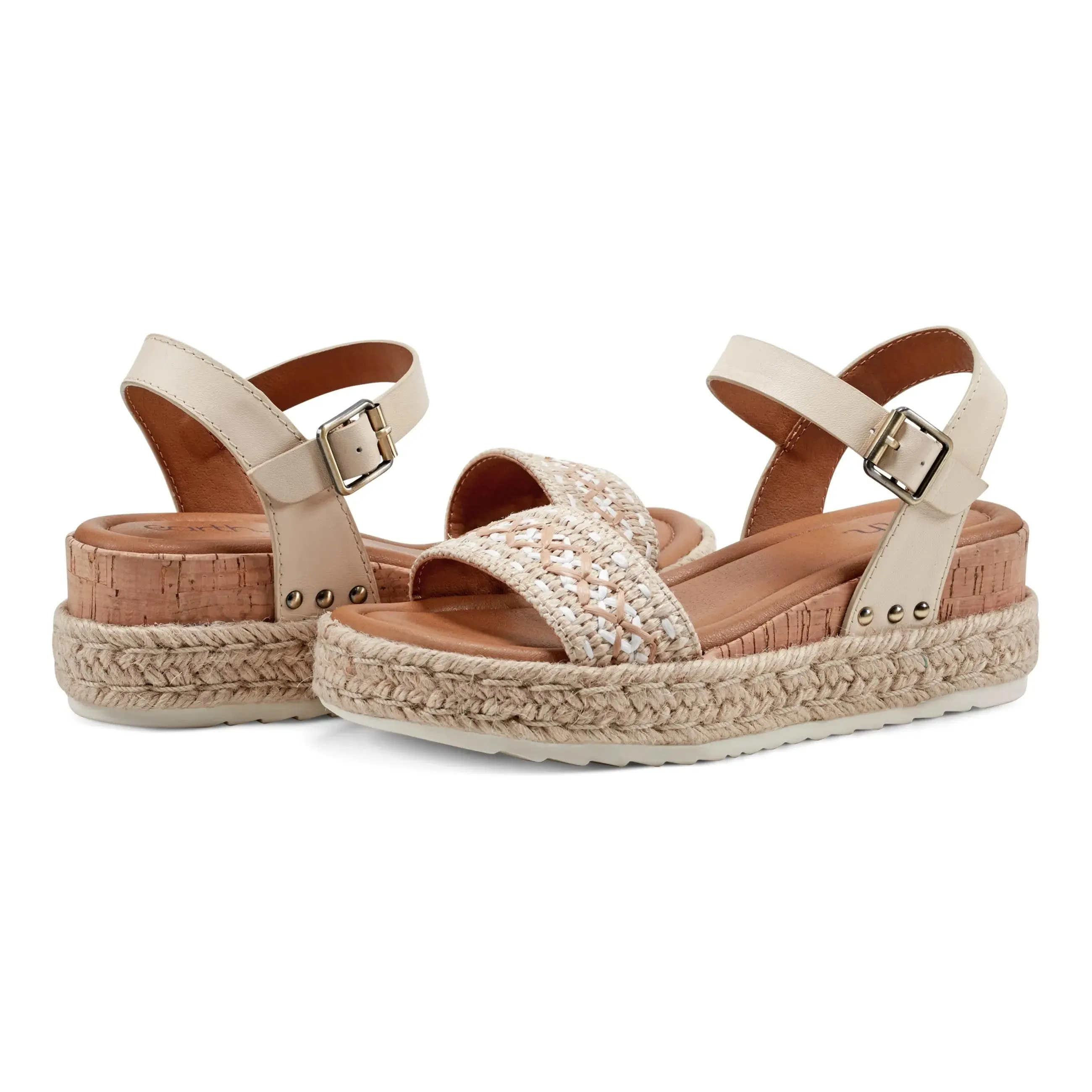 Collins Platform Keilabsatz Sandalen mit Knöchelriemen