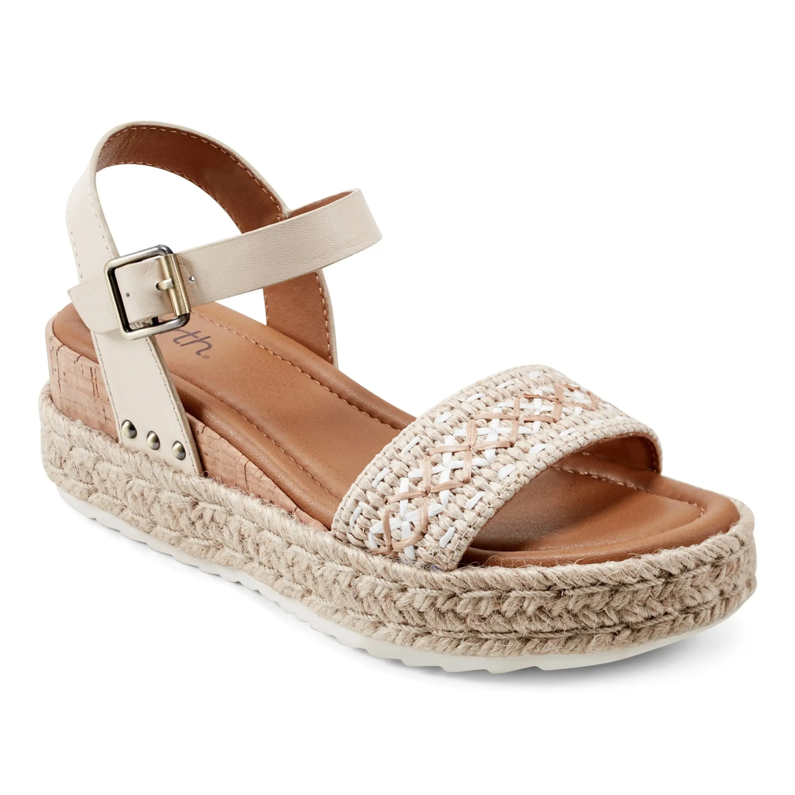 Collins Platform Keilabsatz Sandalen mit Knöchelriemen