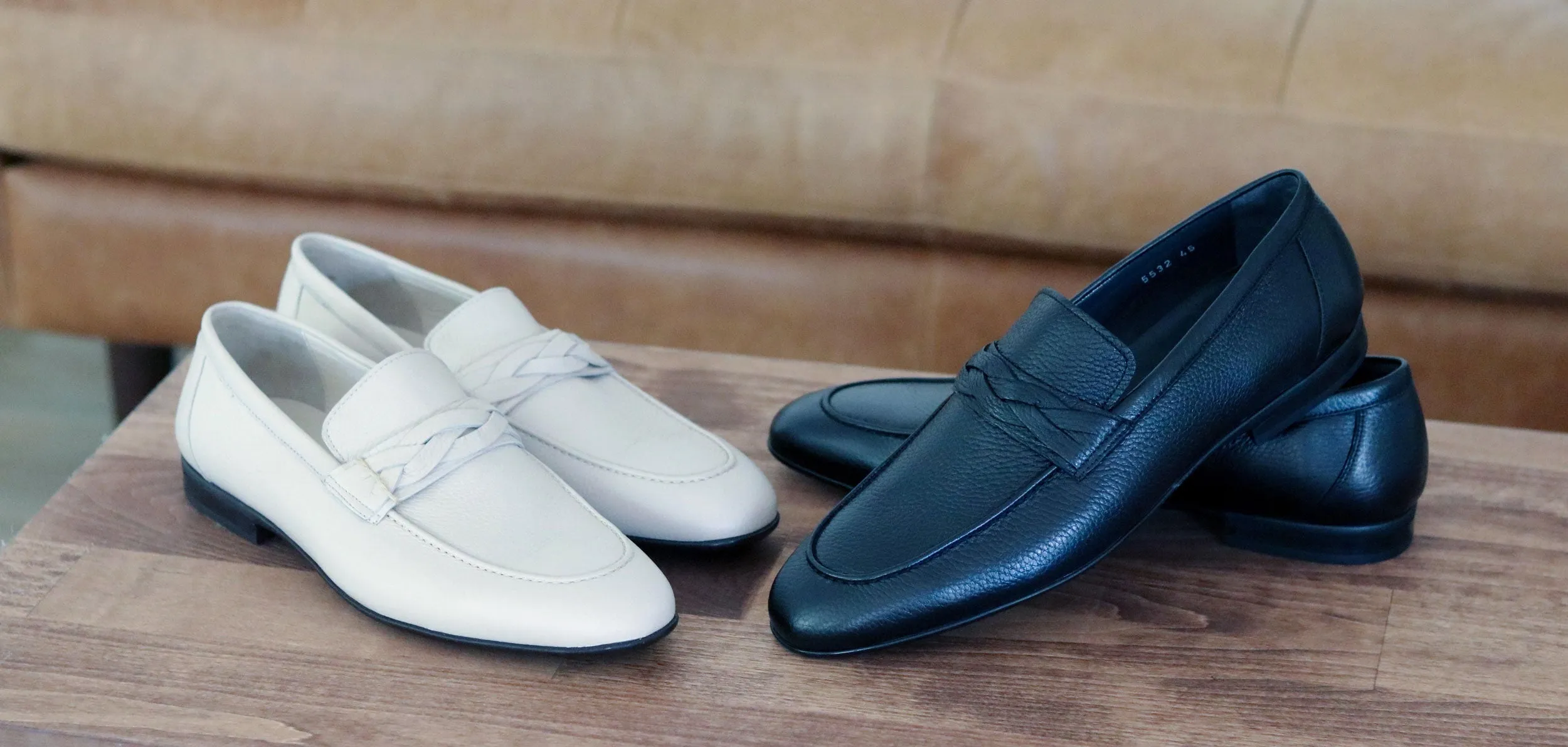 Corrente Hirschleder-Loafer Beige