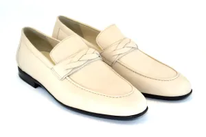 Corrente Hirschleder-Loafer Beige