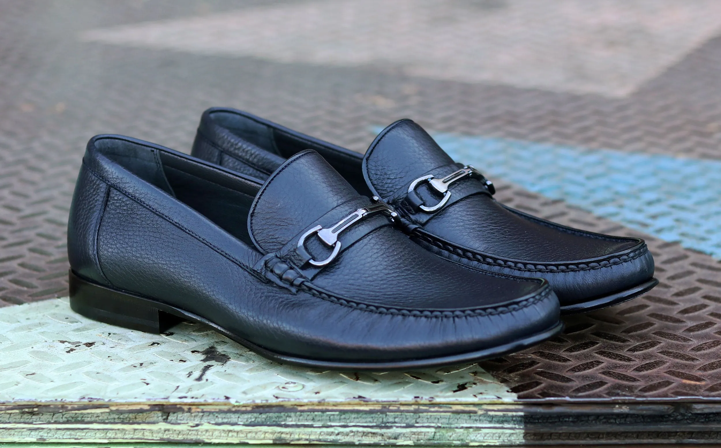 Corrente Wildleder Schlupf-Loafer Schwarz
