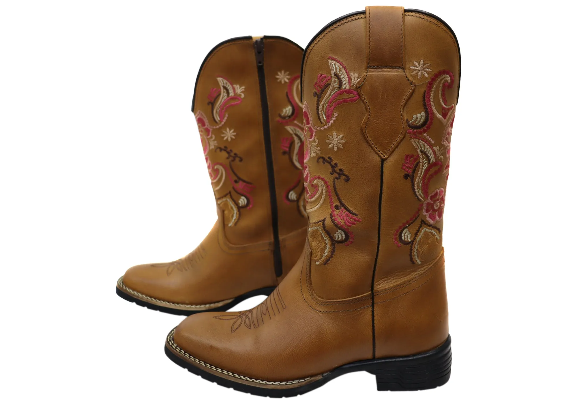 D Milton Amelia Damen Bequeme Leder Western Cowboy Stiefel D Milton Schuhe