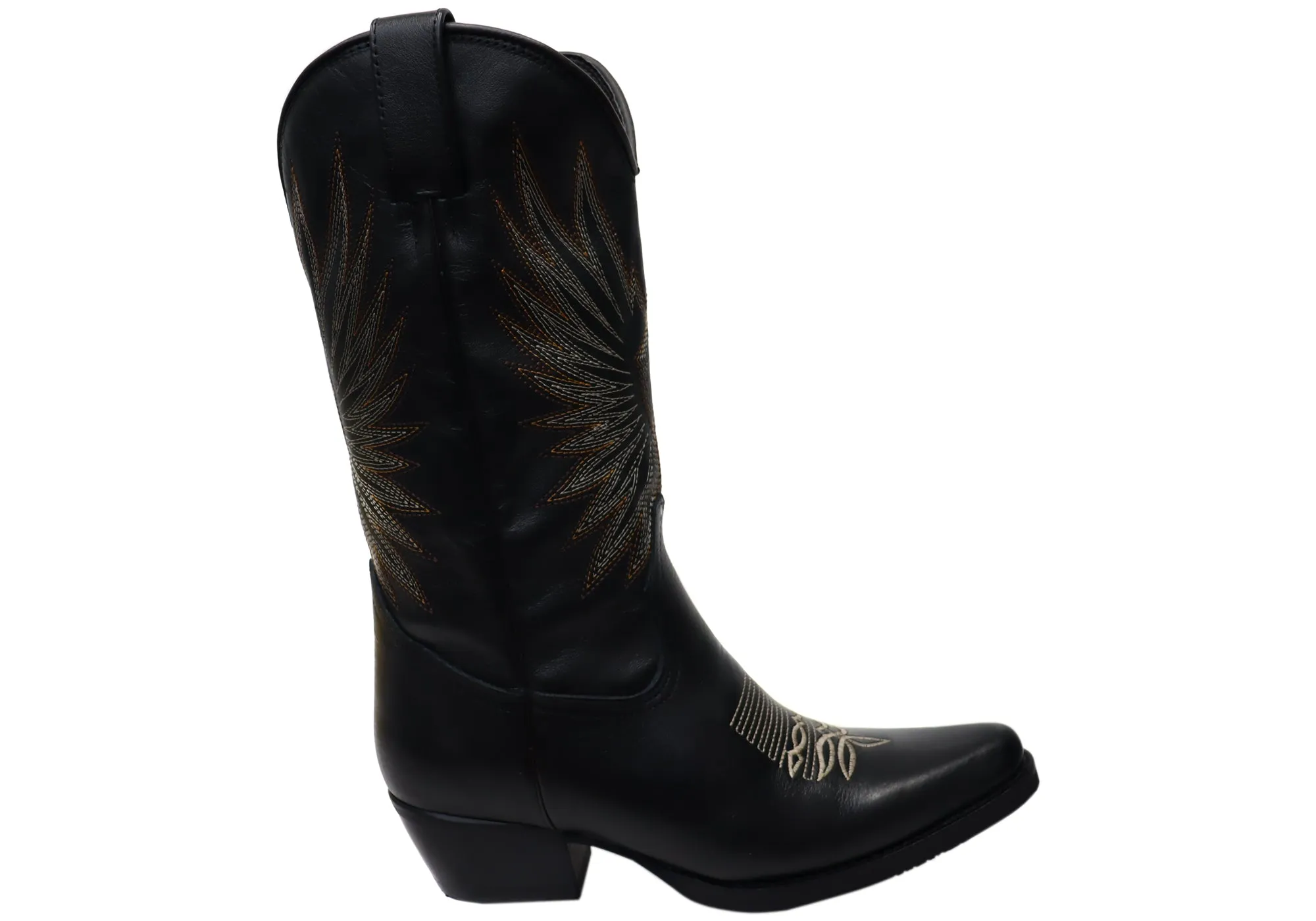 D Milton Eliza Damen Bequeme Leder Western Cowboy Stiefel D Milton Schuhe