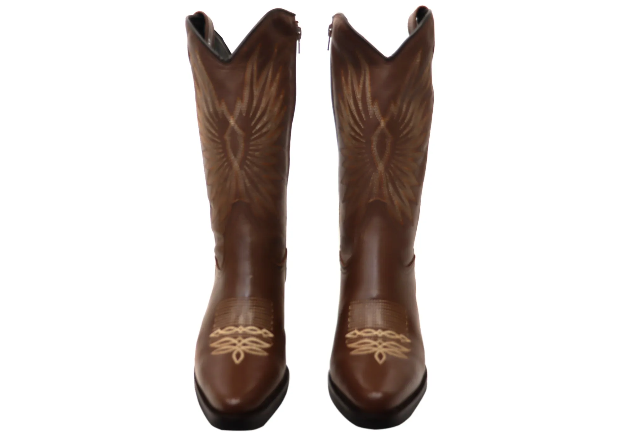 D Milton Eliza Damen Bequeme Leder Western Cowboy Stiefel D Milton Schuhe