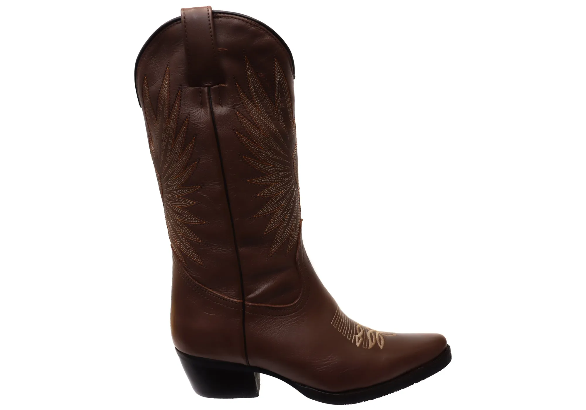 D Milton Eliza Damen Bequeme Leder Western Cowboy Stiefel D Milton Schuhe