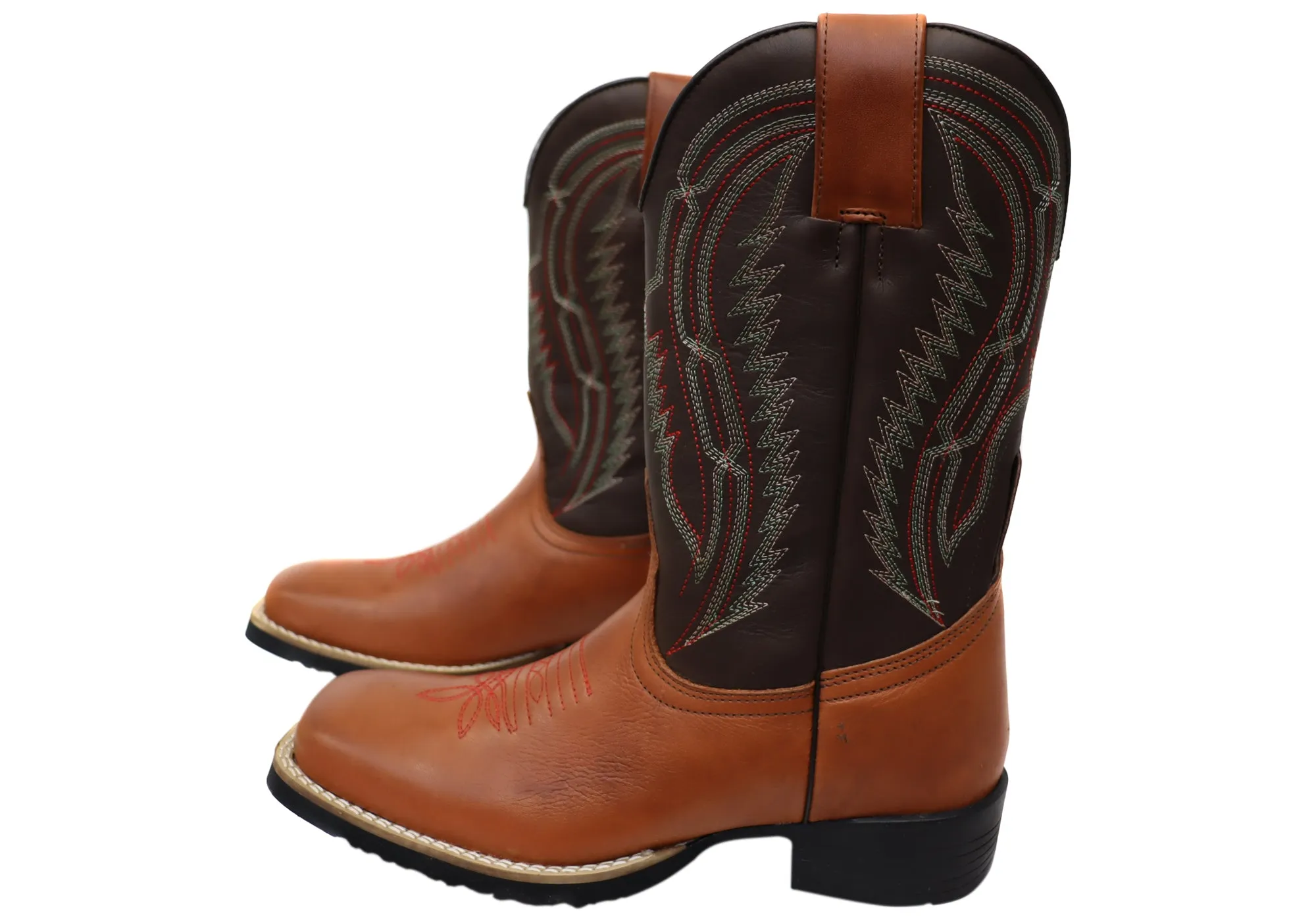 D Milton Jacksonville Herren Leder Bequeme Western Cowboy Stiefel D Milton Schuhe