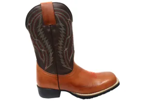 D Milton Jacksonville Herren Leder Bequeme Western Cowboy Stiefel D Milton Schuhe