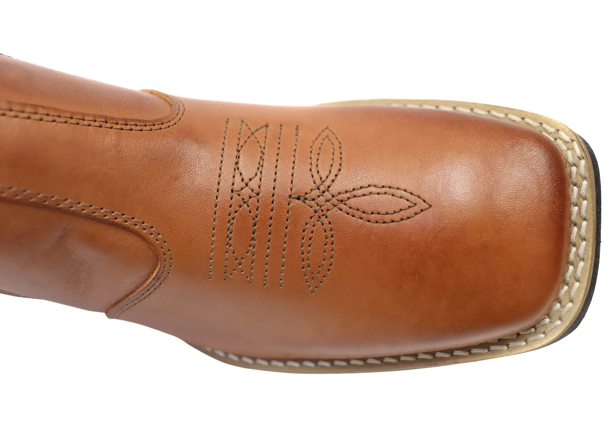 D Milton Orleans Herren Bequeme Leder Western Cowboy Chelsea Stiefel D Milton Schuhe