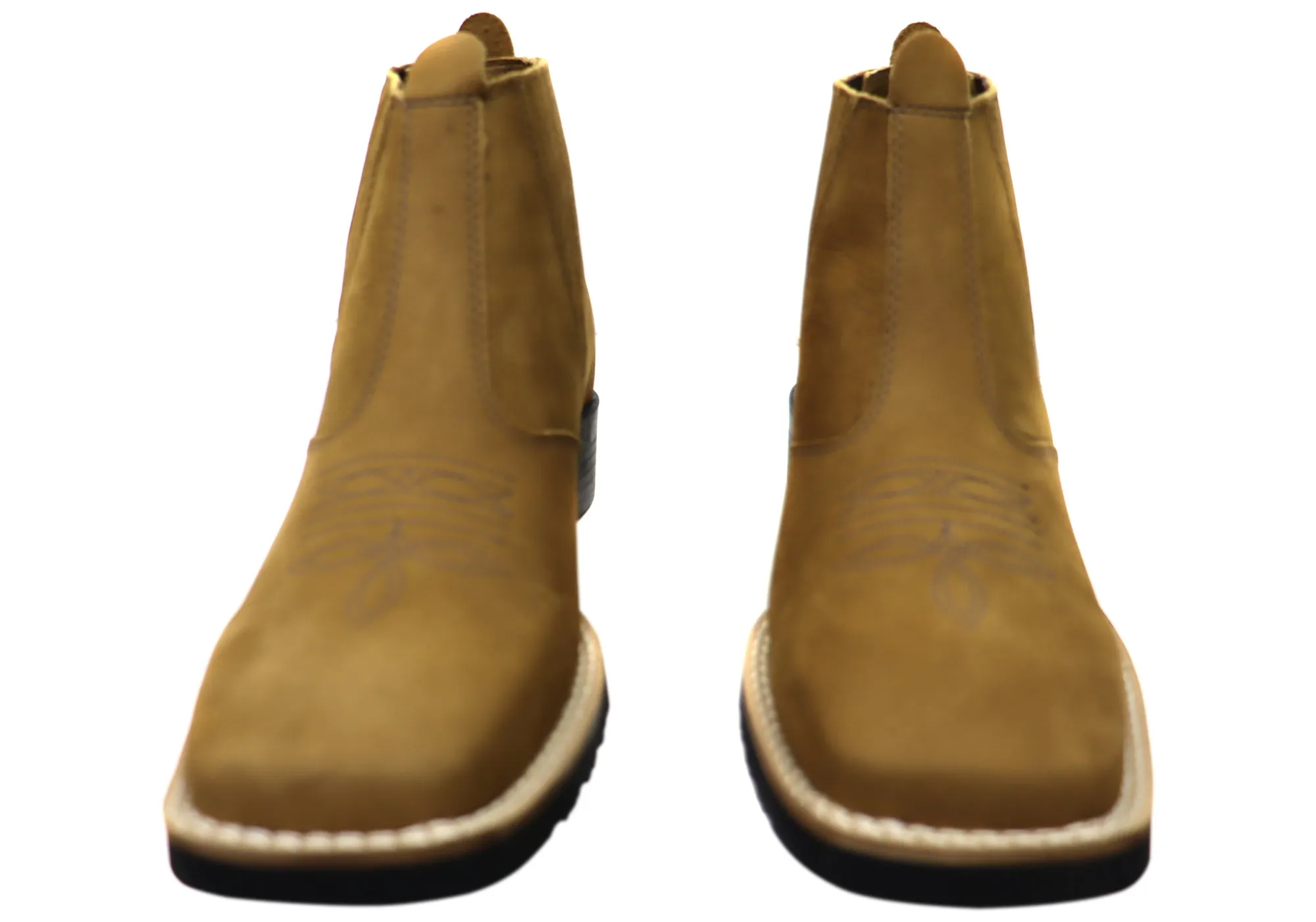 D Milton Orleans Herren Bequeme Leder Western Cowboy Chelsea Stiefel D Milton Schuhe
