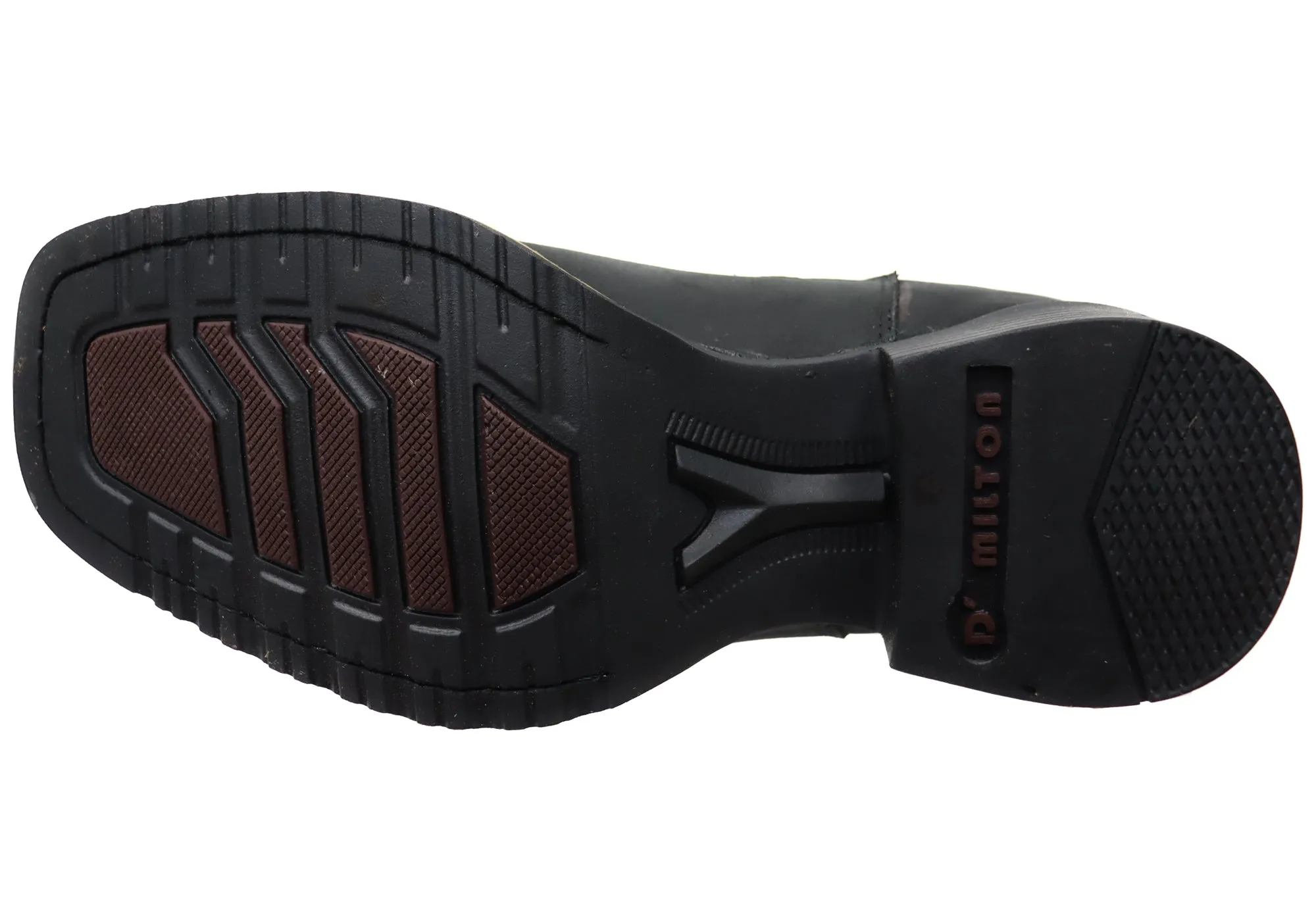 D Milton Orleans Herren Bequeme Leder Western Cowboy Chelsea Stiefel D Milton Schuhe