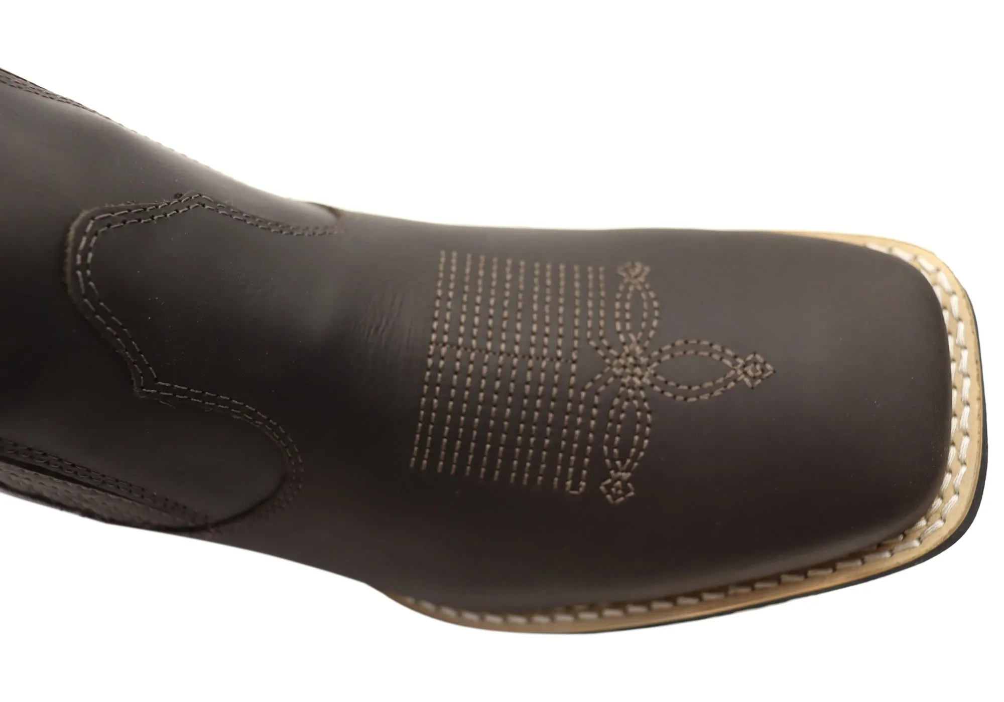 D Milton Orleans Herren Bequeme Leder Western Cowboy Chelsea Stiefel D Milton Schuhe