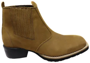 D Milton Orleans Herren Bequeme Leder Western Cowboy Chelsea Stiefel D Milton Schuhe
