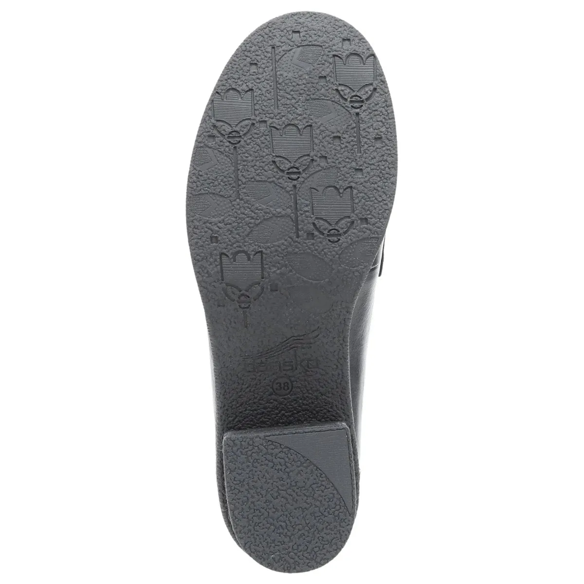 Dansko Damen Danica Schwarz Wasserdicht Hochglanz-Loafer