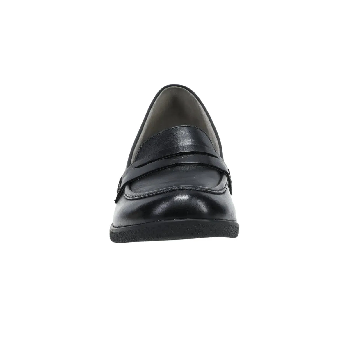 Dansko Damen Danica Schwarz Wasserdicht Hochglanz-Loafer