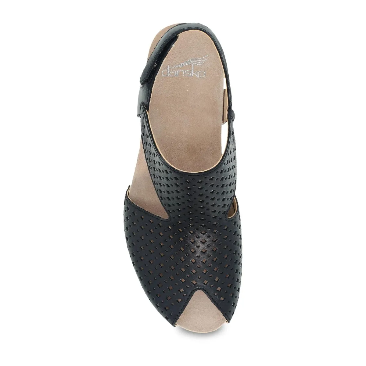 Dansko Damen Teagan Schwarz Gebürstetes Nappa-Leder