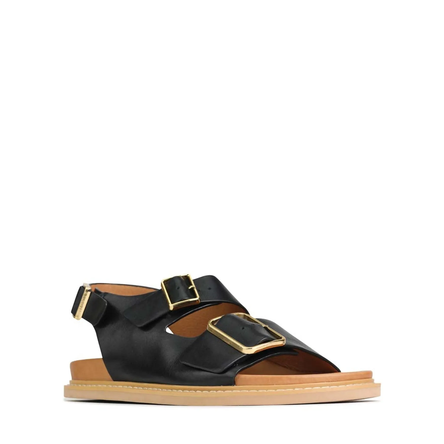 DEANA LEDER SANDALEN MIT DREIFACHER SCHNALLE