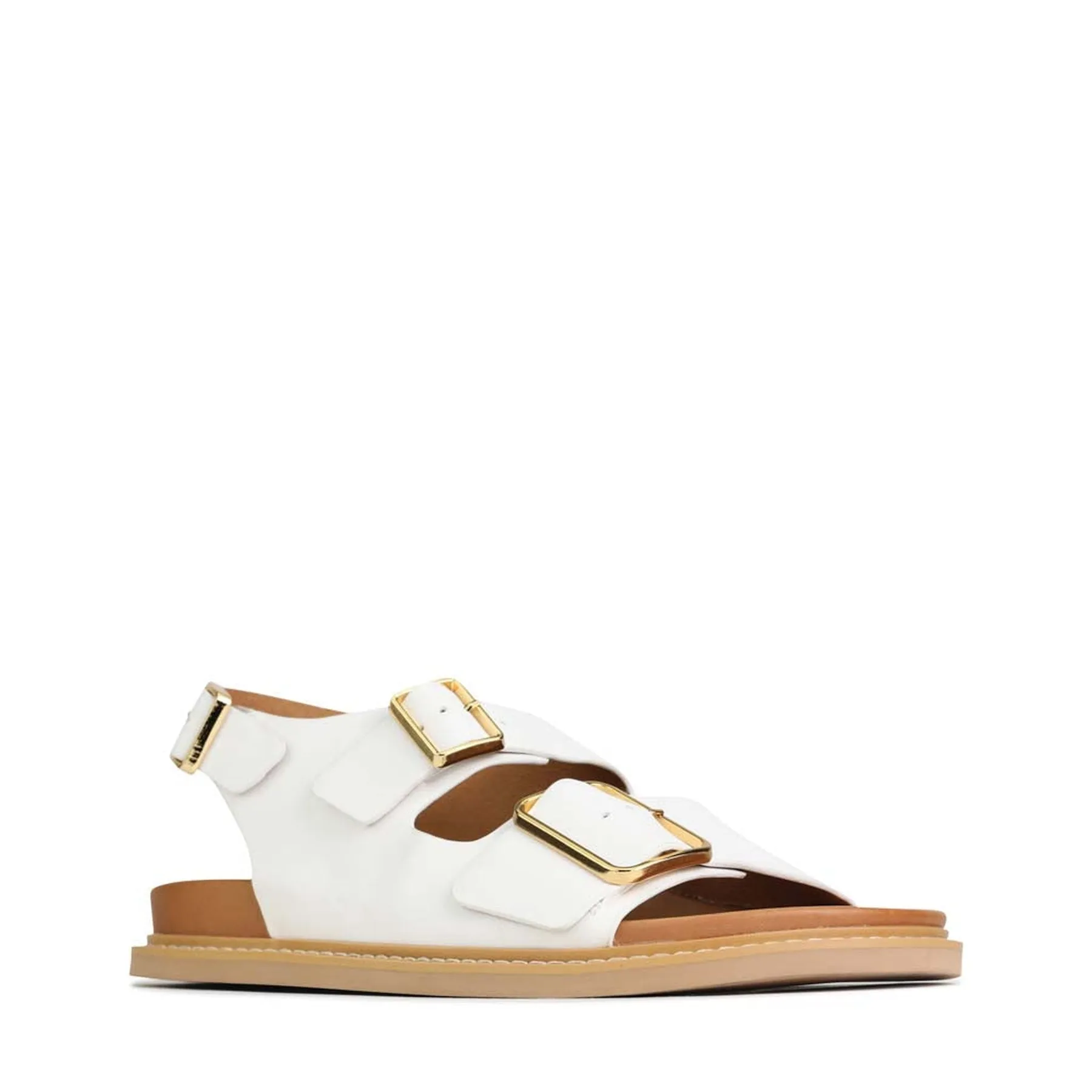 DEANA LEDER SANDALEN MIT DREIFACHER SCHNALLE