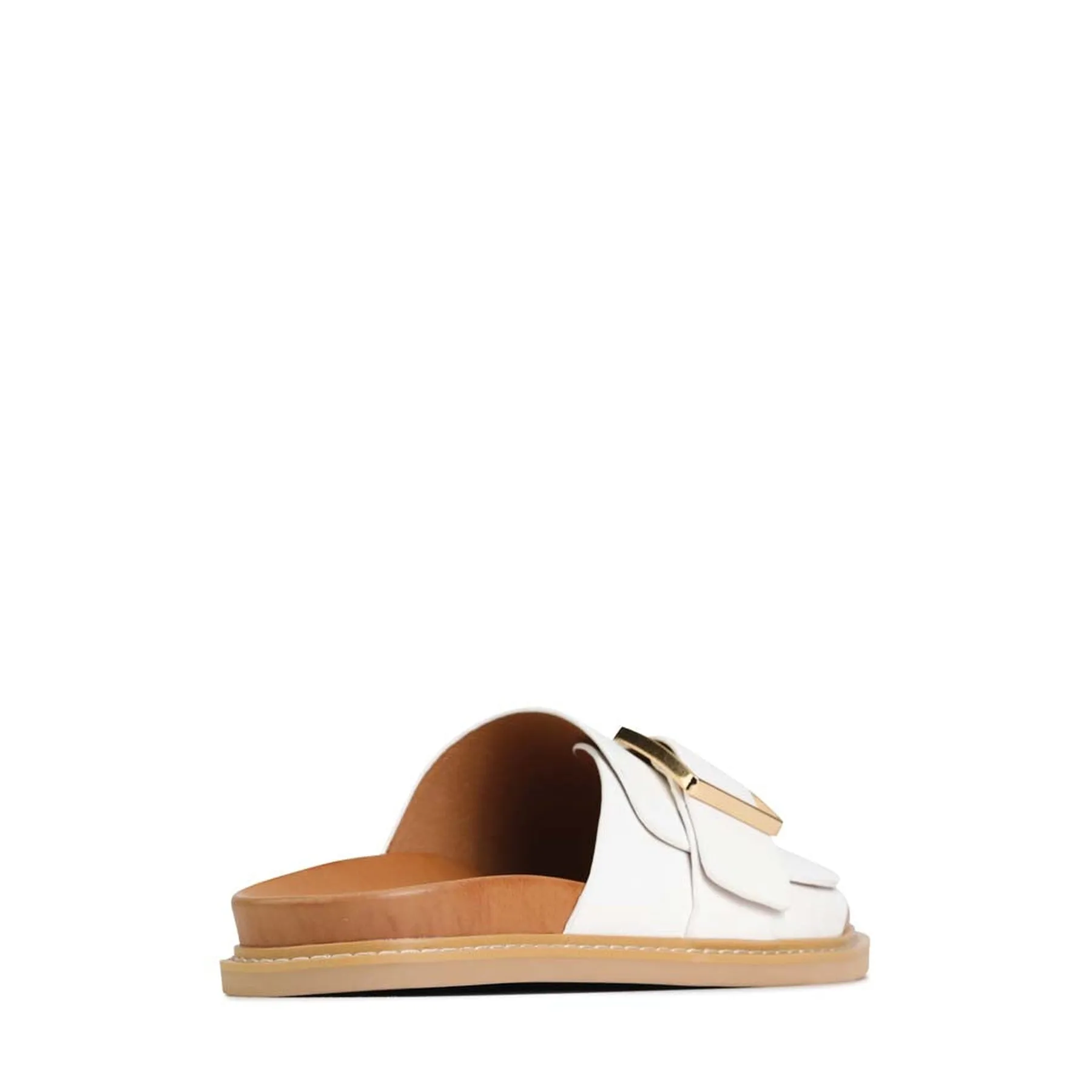 DEDE LEDER-SLIDESANDALEN