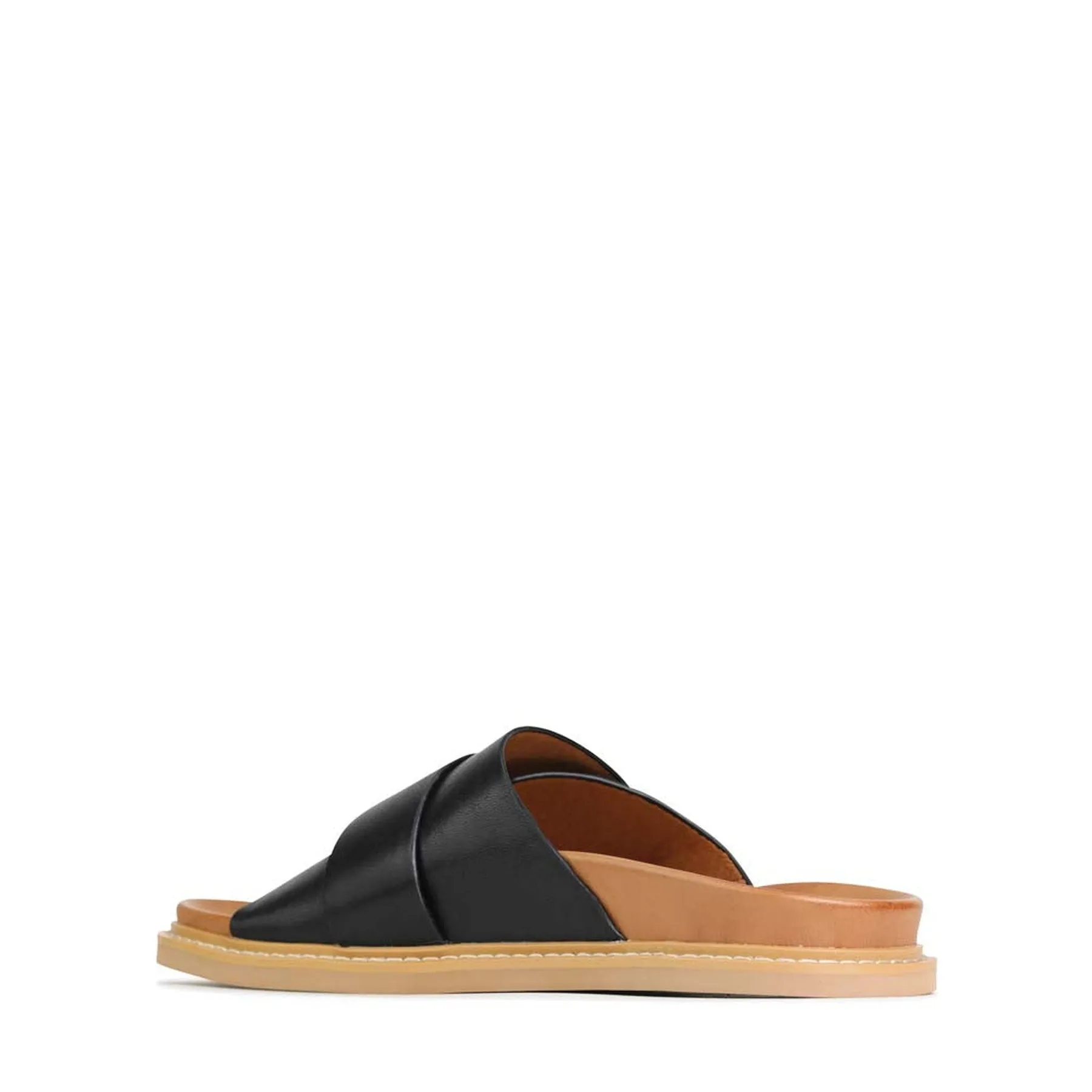 DEDE LEDER-SLIDESANDALEN