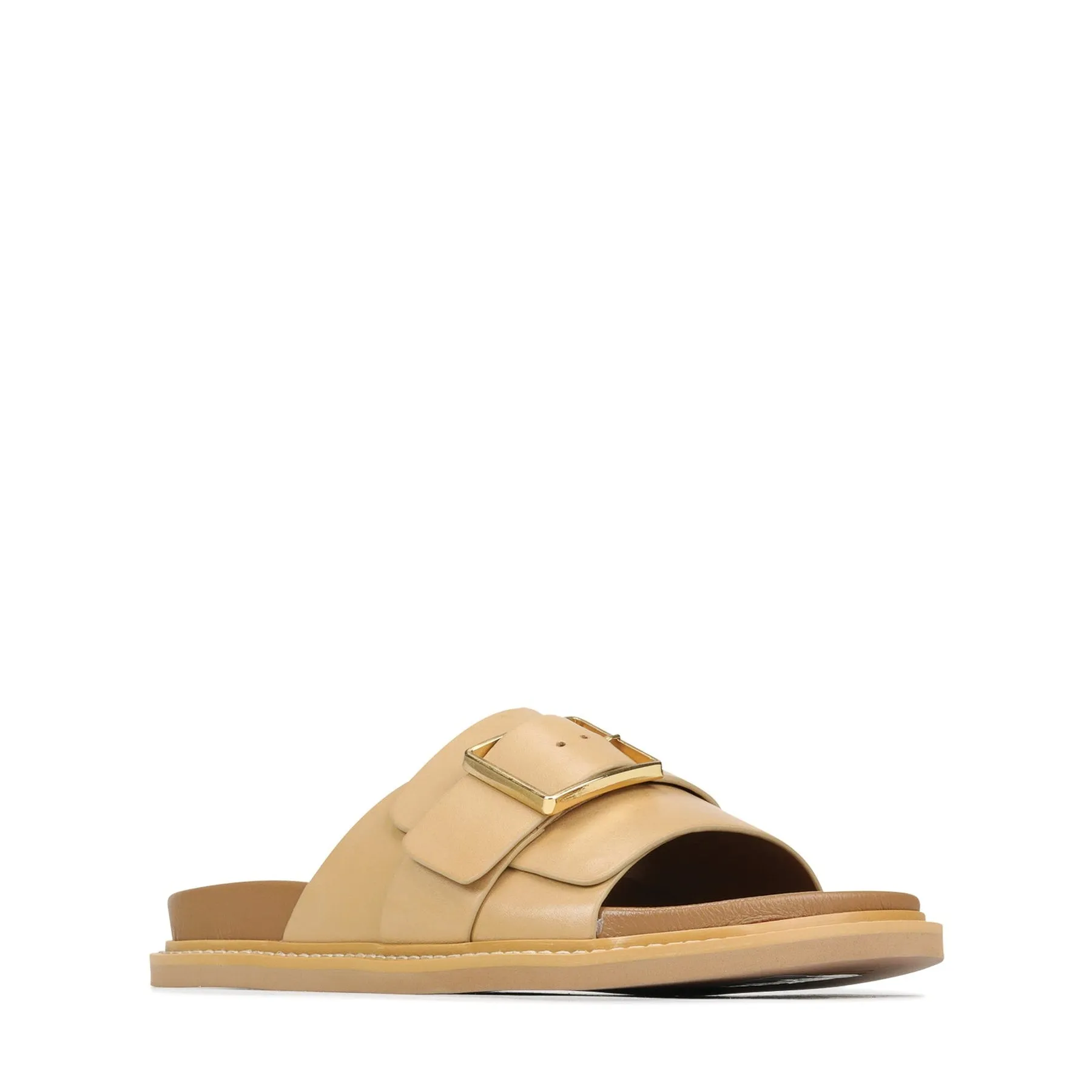 DEDE LEDER-SLIDESANDALEN