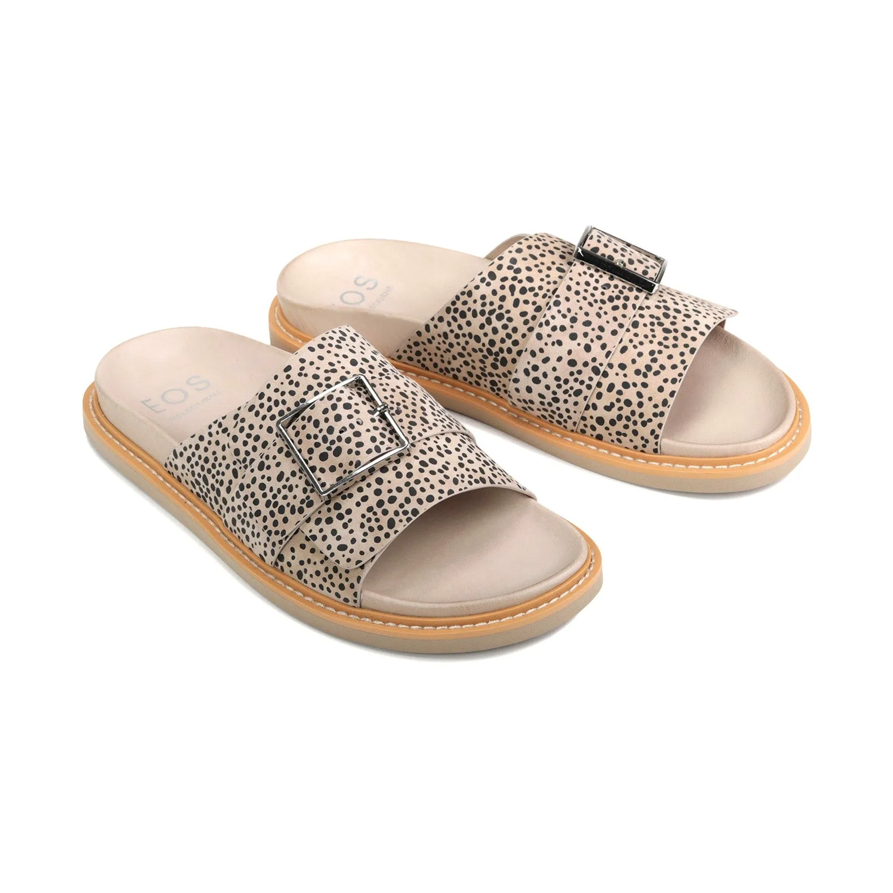 DEDE LEDER-SLIDESANDALEN