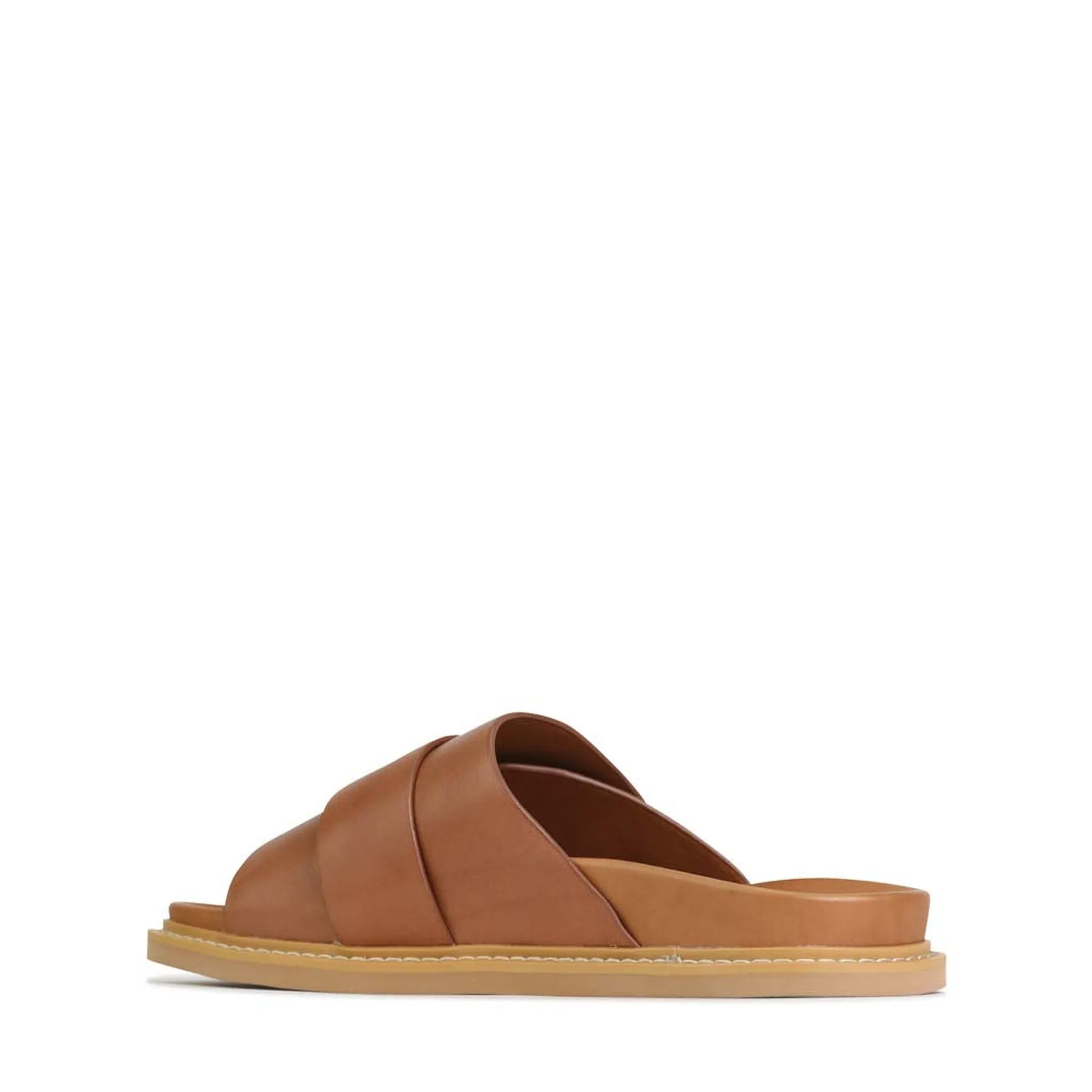 DEDE LEDER-SLIDESANDALEN