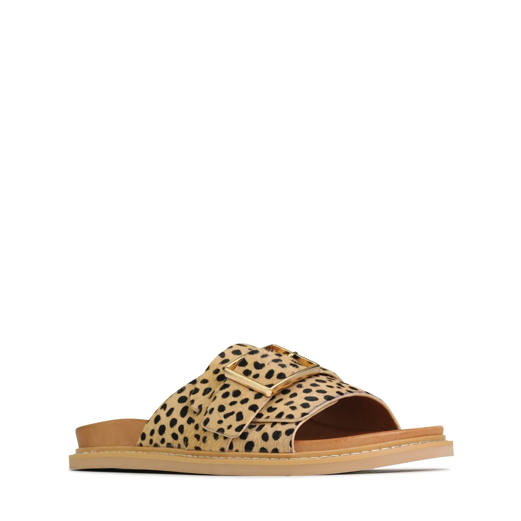 DEDE LEDER-SLIDESANDALEN