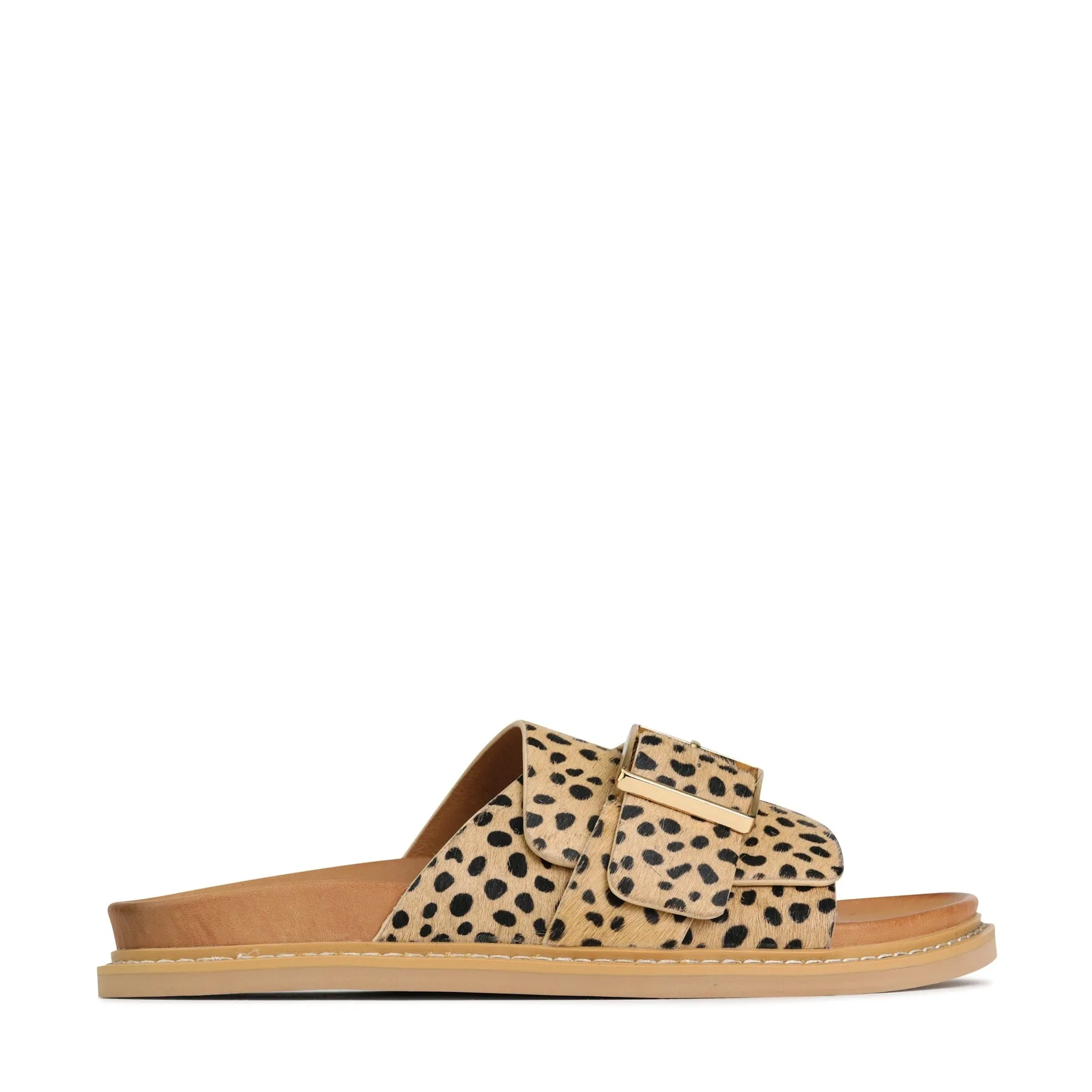 DEDE LEDER-SLIDESANDALEN